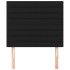 Cabeceros 2 unidades de tela negro 80x5x78/88