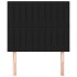 Cabeceros 2 unidades de tela negro 80x5x78/88