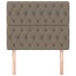 Cabeceros 2 unidades de tela gris taupe 90x7x78/88