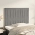 Cabeceros 2 unidades de terciopelo gris claro 80x5x78/88