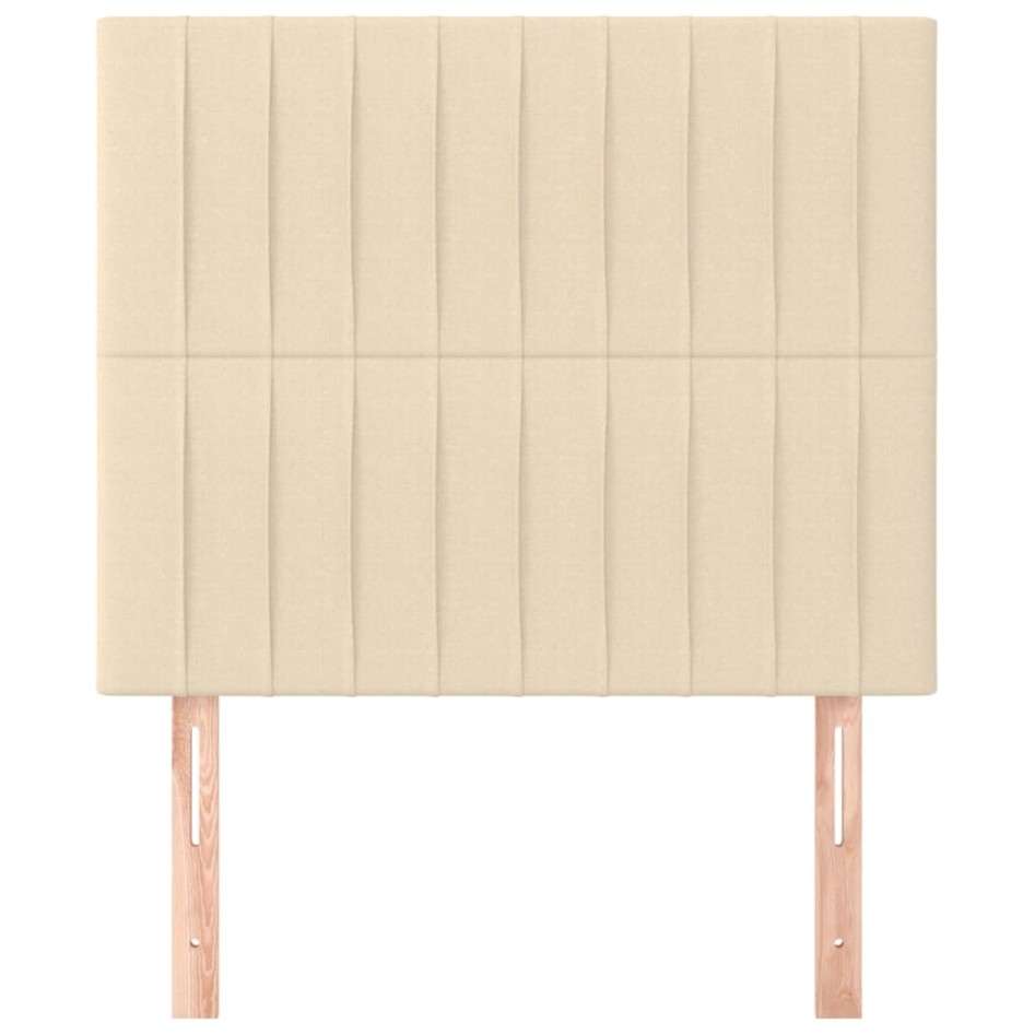 Cabeceros 2 unidades de tela color crema 100x5x78/88