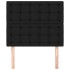 Cabeceros 2 unidades de tela negro 100x5x78/88