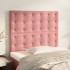 Cabeceros 2 unidades de terciopelo rosa 80x5x78/88