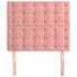 Cabeceros 2 unidades de terciopelo rosa 80x5x78/88