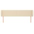 Cabecero de tela color crema 183x23x78/88
