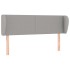 Cabecero de tela gris claro 147x23x78/88