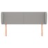 Cabecero de tela gris claro 147x23x78/88