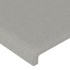 Cabecero de tela gris claro 147x23x78/88