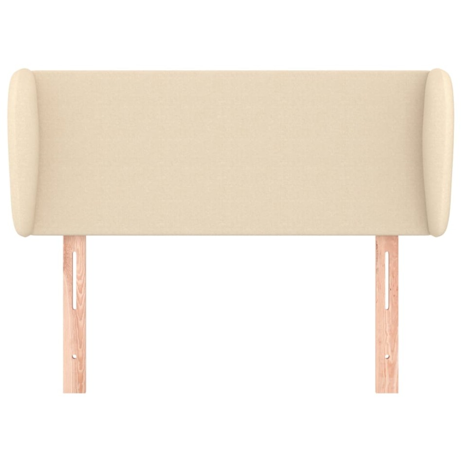 Cabecero de tela color crema 83x23x78/88