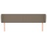 Cabecero de tela gris taupe 163x23x78/88