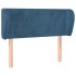 Cabecero de terciopelo azul oscuro 93x23x78/88