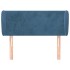 Cabecero de terciopelo azul oscuro 93x23x78/88