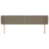 Cabecero de tela gris taupe 203x23x78/88