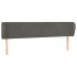 Cabecero de terciopelo gris oscuro 183x23x78/88