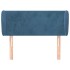 Cabecero de terciopelo azul oscuro 103x23x78/88