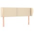 Cabecero de tela color crema 147x23x78/88