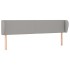 Cabecero de tela gris claro 183x23x78/88