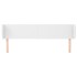 Cabecero de cuero sintético blanco 203x23x78/88