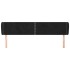 Cabecero de terciopelo negro 203x23x78/88
