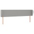 Cabecero de tela gris claro 203x23x78/88