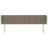 Cabecero de tela gris taupe 163x23x78/88