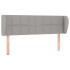 Cabecero de tela gris claro 147x23x78/88