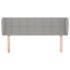 Cabecero de tela gris claro 147x23x78/88