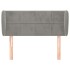 Cabecero de terciopelo gris claro 93x23x78/88