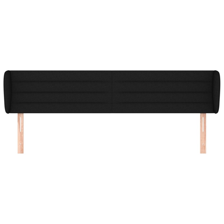 Cabecero de tela negro 163x23x78/88