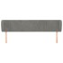 Cabecero de terciopelo gris claro 183x23x78/88