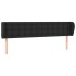 Cabecero de cuero sintético negro 203x23x78/88