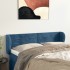 Cabecero de terciopelo azul oscuro 147x23x78/88