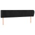 Cabecero de terciopelo negro 203x23x78/88