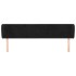 Cabecero de terciopelo negro 203x23x78/88