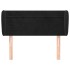 Cabecero de terciopelo negro 93x23x78/88