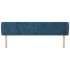 Cabecero de terciopelo azul oscuro 183x23x78/88