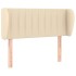 Cabecero de tela color crema 93x23x78/88