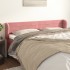 Cabecero de terciopelo rosa 203x23x78/88
