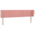 Cabecero de terciopelo rosa 203x23x78/88