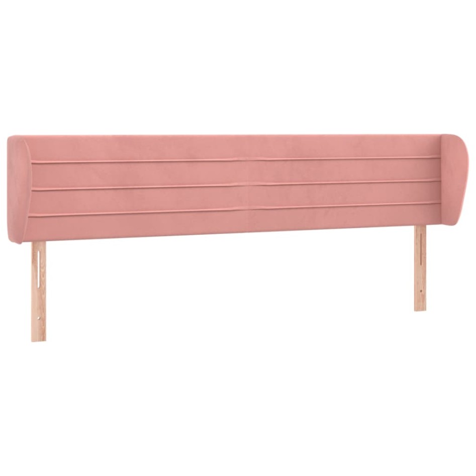 Cabecero de terciopelo rosa 203x23x78/88