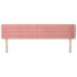 Cabecero de terciopelo rosa 203x23x78/88