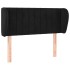 Cabecero de terciopelo negro 103x23x78/88