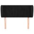 Cabecero de terciopelo negro 103x23x78/88