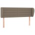 Cabecero de tela gris taupe 147x23x78/88