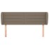 Cabecero de tela gris taupe 147x23x78/88