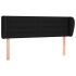 Cabecero de tela negro 147x23x78/88