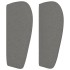Cabecero de tela gris oscuro 147x23x78/88