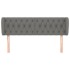 Cabecero de tela gris oscuro 163x23x78/88