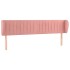 Cabecero de terciopelo rosa 183x23x78/88