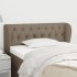 Cabecero de tela gris taupe 93x23x78/88